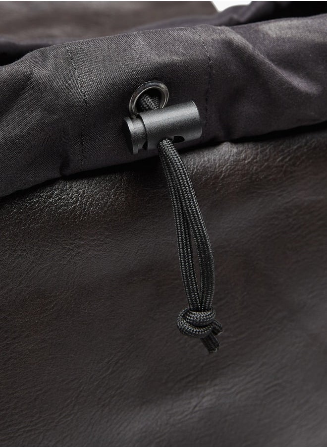 LBL by Shoexpress - Solid Drawstring Backpack with Adjustable Straps - 15x40x31 cm - Image 1