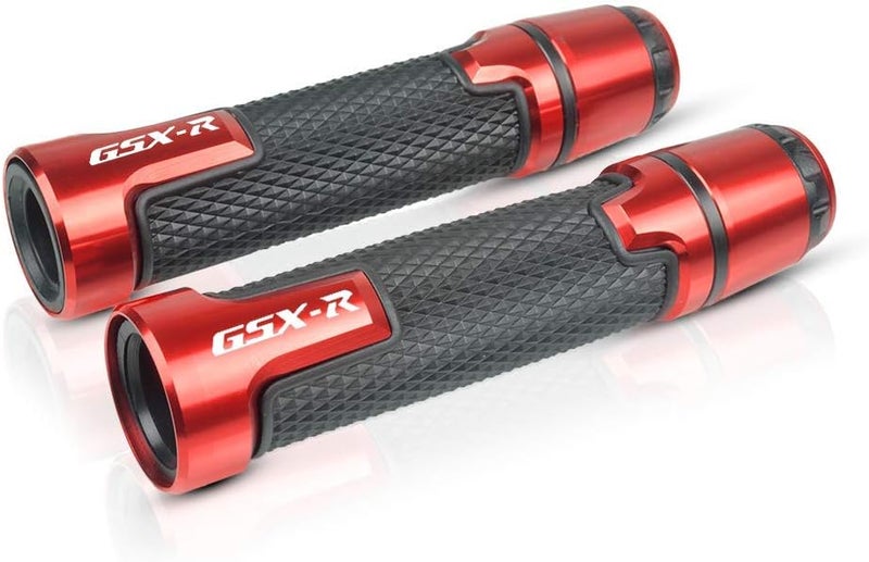 LANQIAN 7/8'' 22mm CNC Aluminum Motorcycle Handlebar Grips for GSXR Models - Red - Image 3