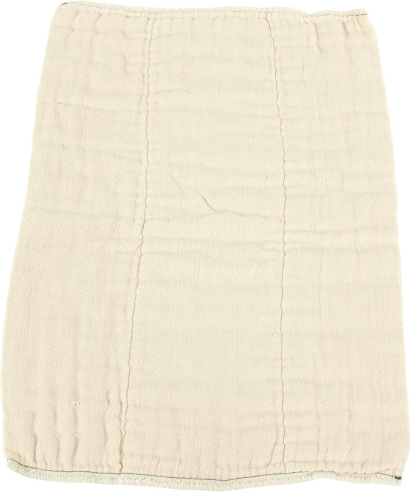 OsoCozy Unbleached Prefold Cloth Diapers 100% Cotton, Durable, Soft, Absorbent, Sustainable & Economical - dims, Fits size range. - (Size) - Image 2