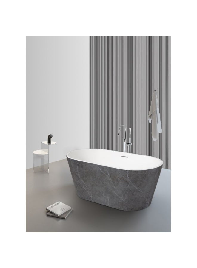DANUBE HOME Milano Flora-C Freestanding Bathtub 1700X730X580 (1 Pcs/Set) - Image 2