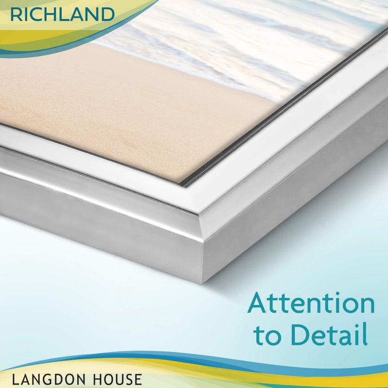 Langdon House 4x6 Silver Picture Frame - Distinguished Edging for Classic Style - Richland Collection - Image 4