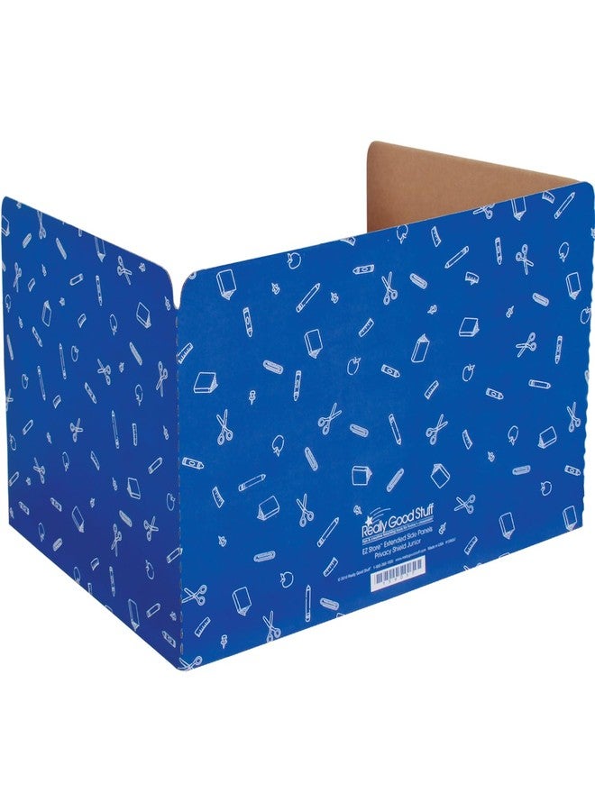 Really Good Stuff Standard Privacy Shields Set of 12, Blue - Enhance Focus and Create a Distraction-Free Learning Environment - Durable and Easy to Store - Desk Dividers for The Classroom - Image 1