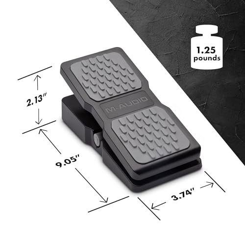 M-AUDIO EX-P Expression Pedal for Keyboards, MIDI Keyboards / Controllers and Supported Guitar Effects Pedals - Image 3