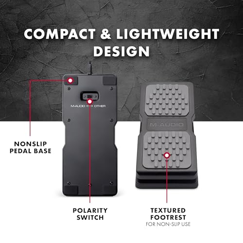 M-AUDIO EX-P Expression Pedal for Keyboards, MIDI Keyboards / Controllers and Supported Guitar Effects Pedals - Image 4