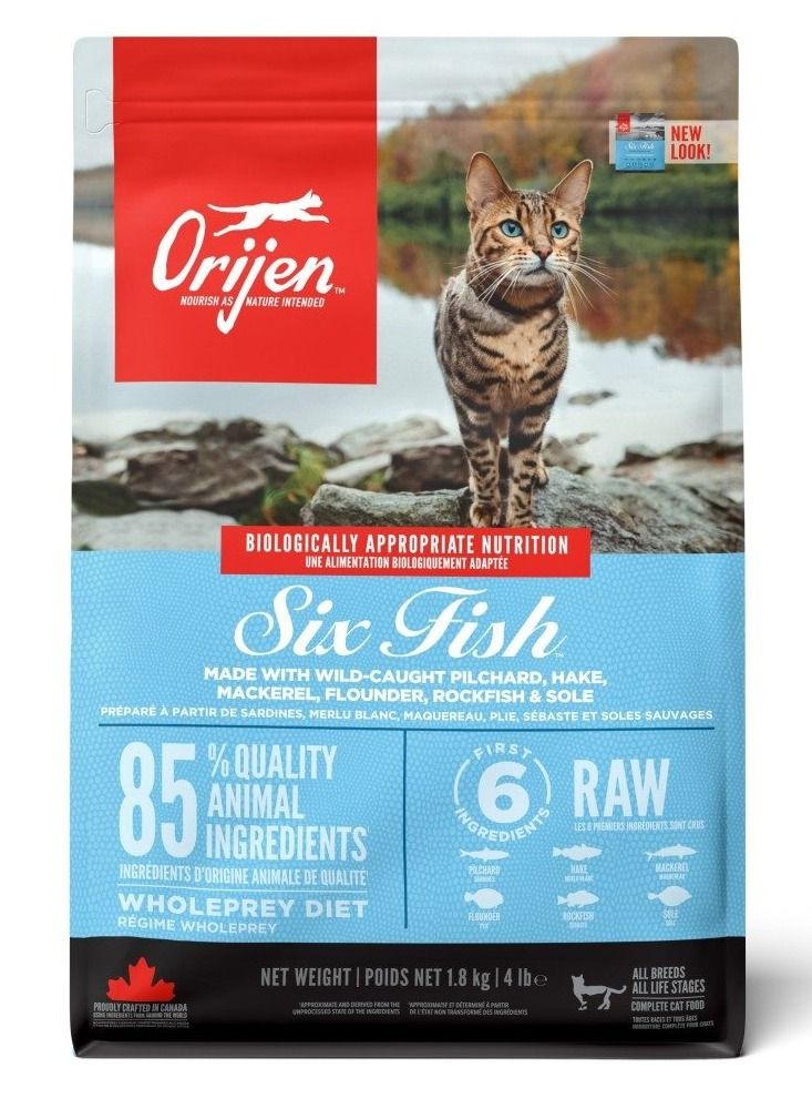 Orijen Six Fish Cat Dry Food 1.8 kg - Image 1