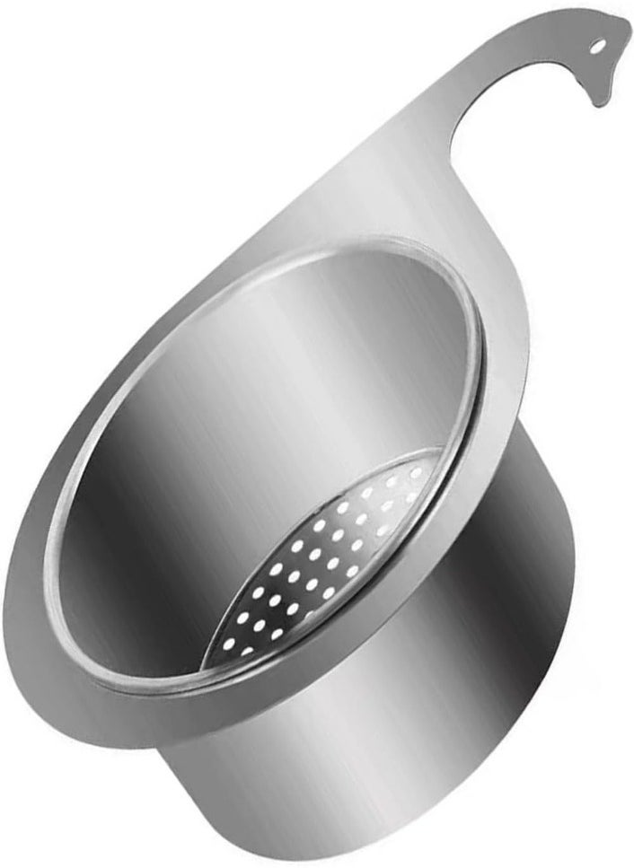 XVersion Stainless Steel Sink Drain Strainer Basket –New Hanging Sink Colander, Multifunctional Food Waste Filter & Vegetable Washer for Kitchen Sink  - Image 2