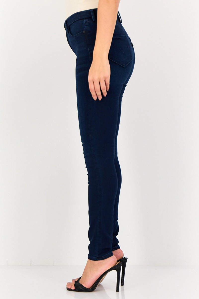 Levi's Women Skinny Fit Wash Stretchable Denim, Navy - Image 2