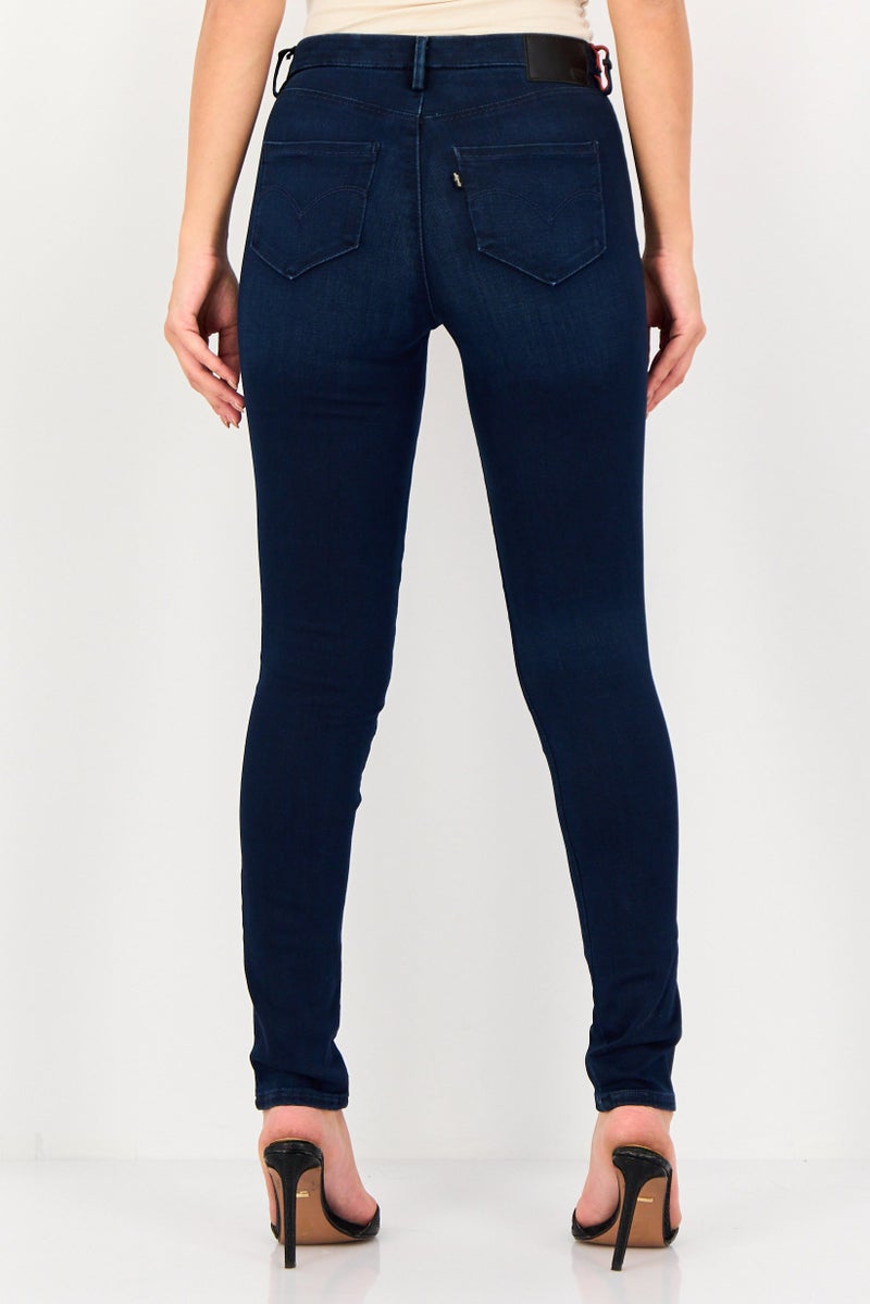 Levi's Women Skinny Fit Wash Stretchable Denim, Navy - Image 3