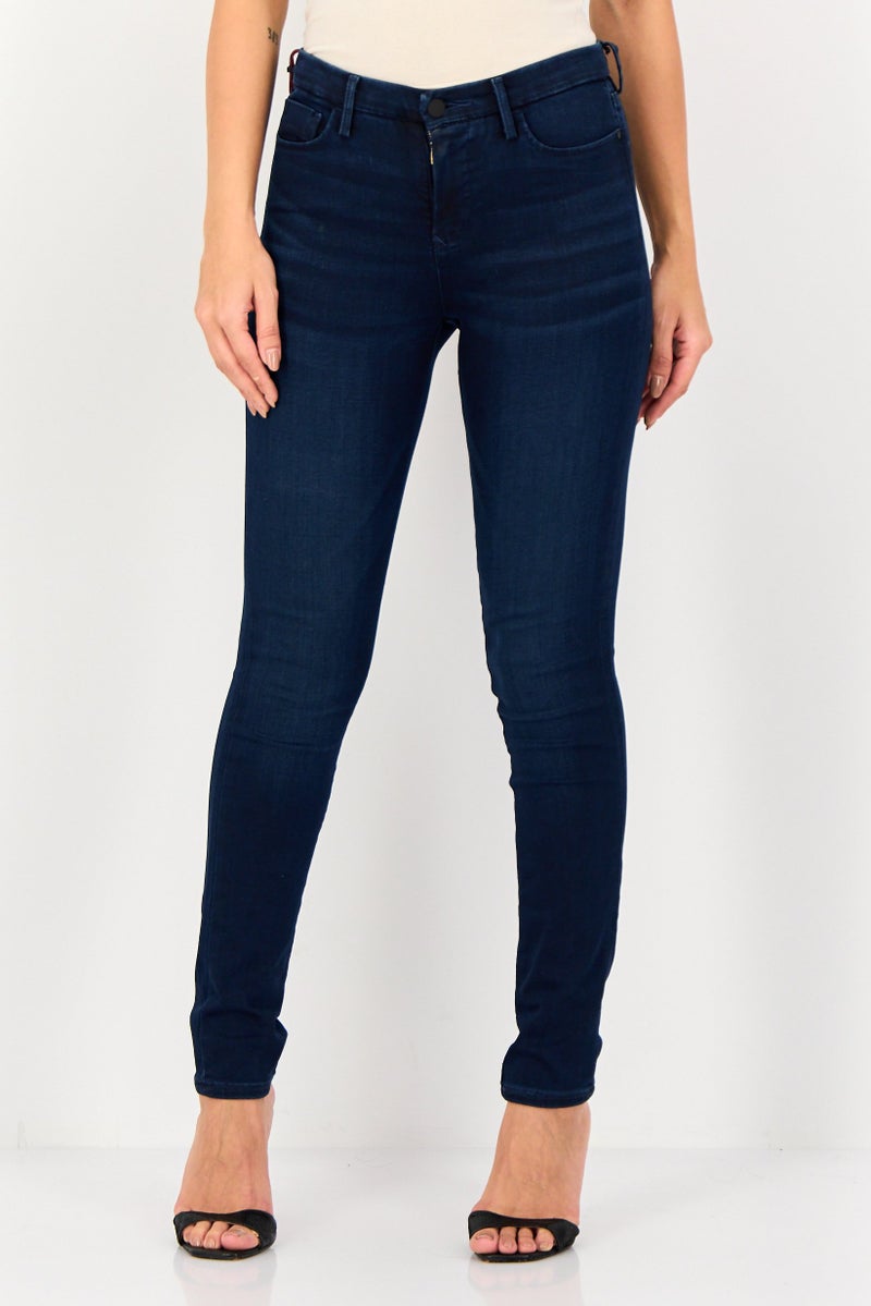 Levi's Women Skinny Fit Wash Stretchable Denim, Navy - Image 1