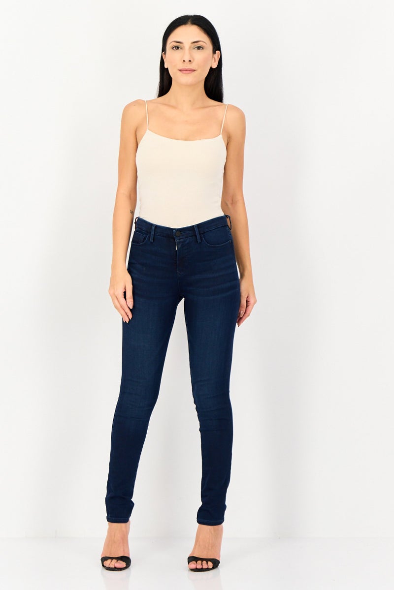 Levi's Women Skinny Fit Wash Stretchable Denim, Navy - Image 4