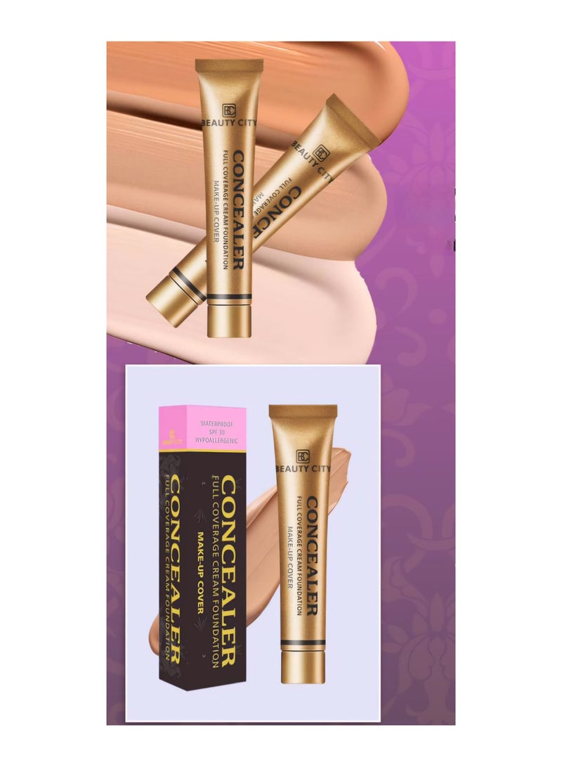 Beauty City Concealer coverage cream foundation waterproof BC208 pure beige  - Image 2