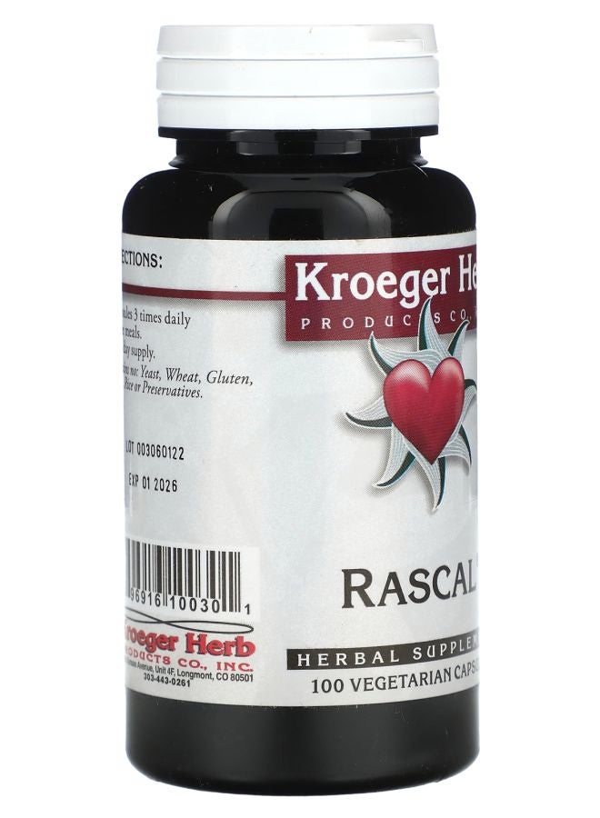 Kroeger Herb Co Rascal 100 Vegetarian Capsules - Image 2