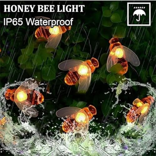 KHIZAR LED String Lights for Bedroom Decor – Decorative Fairy Lights for Kids Room, Girls Room & Home Decoration, Fairy Lights for Ramadan, Eid, Wedding, Party & Indoor Room Decor (Honey BEE Light) - Image 3