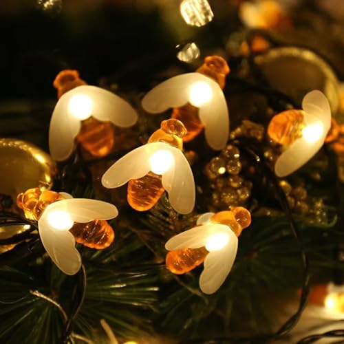 KHIZAR LED String Lights for Bedroom Decor – Decorative Fairy Lights for Kids Room, Girls Room & Home Decoration, Fairy Lights for Ramadan, Eid, Wedding, Party & Indoor Room Decor (Honey BEE Light) - Image 4