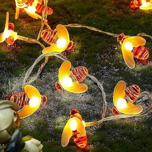 KHIZAR LED String Lights for Bedroom Decor – Decorative Fairy Lights for Kids Room, Girls Room & Home Decoration, Fairy Lights for Ramadan, Eid, Wedding, Party & Indoor Room Decor (Honey BEE Light) - Image 5