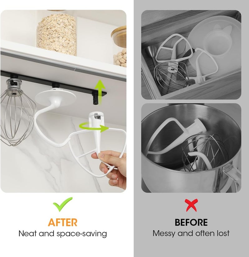 AIEVE Metal Stand Mixer Attachment Holder Compatible with Kitchenaid Mixer Accessories, for Storage Organize Your Kitchen Aid attachments - Image 4