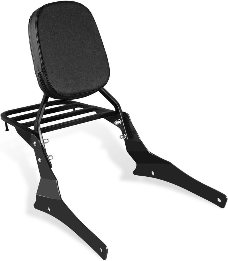 SWESGI Sissy Bar for Suzuki VL800 Boulevard C50 M50 Passenger Backrest with Luggage Rack (Black) - Image 1