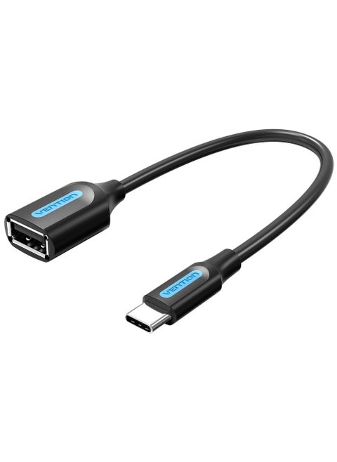 Vention USB 2.0 C Male to A Female OTG cable 0.15M Black PVC Type