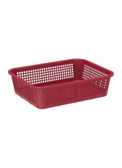 Cosmoplast Large Fruit Tray Storage Basket Dark Red Plastic 40x31x11 cm ...