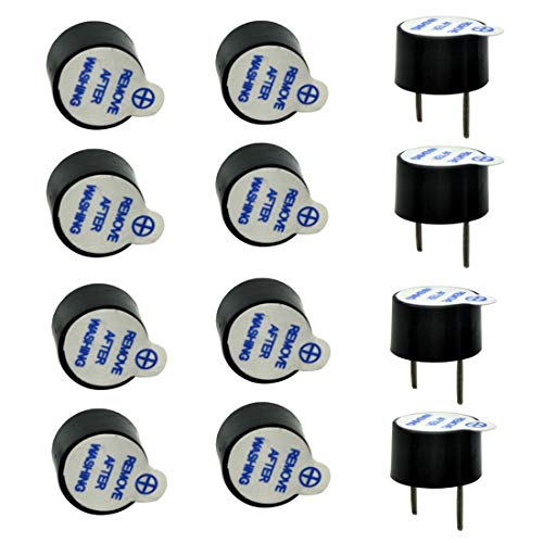 bnafes Super Loud 5V Active Alarm Buzzer Beeper Tracker 9X55mm for FPV Racing Drone RC Quadcopter PDB Flight Control 12 PCS - Image 1