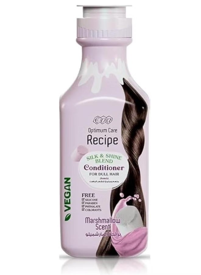 Eva Optimum Care Recipe Silk & Shine Blend Conditioner Marshmallow Scent 350 Ml