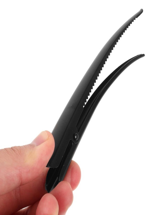 KALLORY 3pcs Alligator Hair Clips Metal Hair Clips Duckbill Hair Clamps Black Hair Barrettes for Women Girls Hair Accessories - Image 5