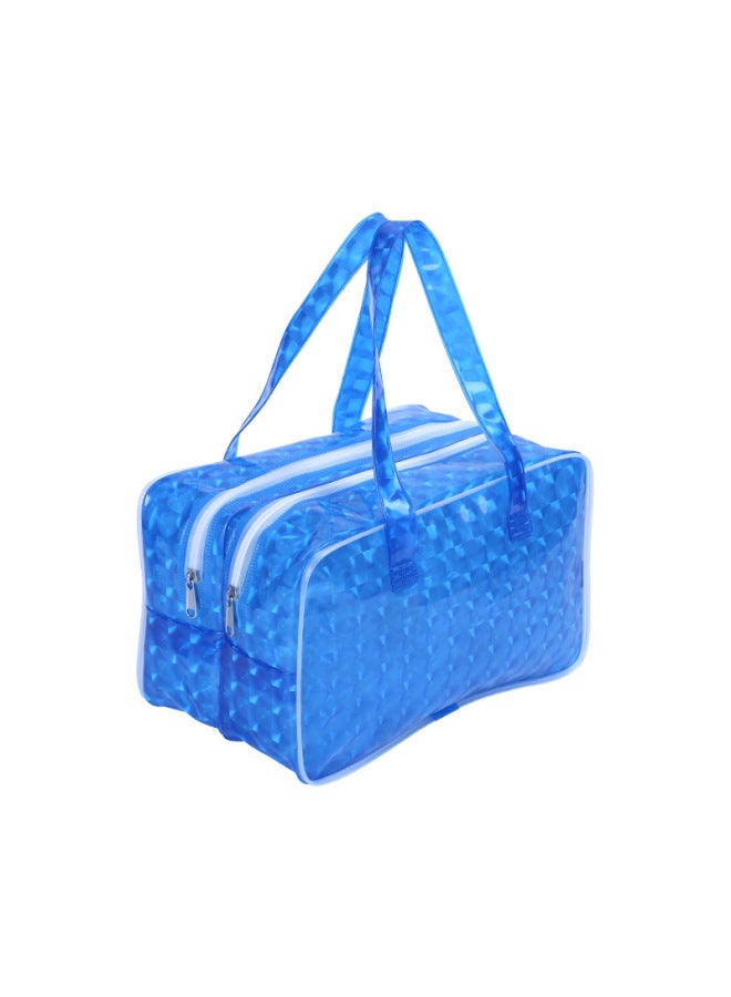 Generic EVA Waterproof Swimming Bag Waterproof Bag Holiday Beach Bag Drifting Bag Storage Bag Washing Bag Fitness Bag-Color:Cat's Eye Pattern Purple-large  - Image 4