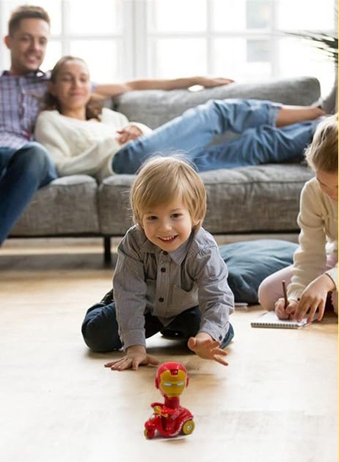 Toy Star لعبة سكوتر الأبطال الخارقين للأطفال، سهلة الدفع والتشغيل، آمنة وغير سامة، مع دوران 360 درجة للرأس، مناسبة للأولاد والبنات من عمر سنة إلى خمس سنوات - Image 3