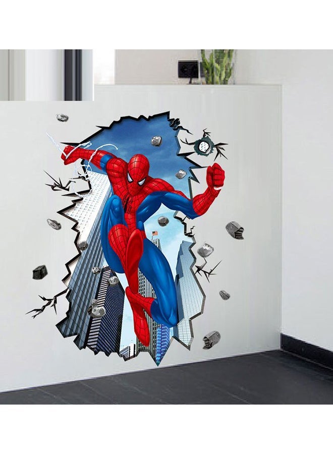 NIBEMINENT Spider Man 3D Wall Stickers Multicolour 60x90cm - Image 1