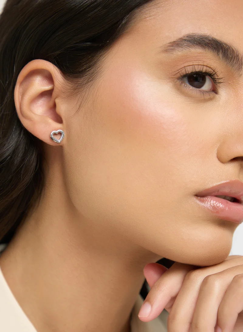 TOMMY HILFIGER Toggle Heart Hoop Earrings