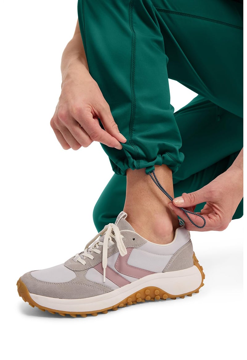 Cherokee Infinity Straight Leg Drawstring Women Scrub Pants 360 Stretch with 4 Pockets 1123A, S, Hunter Green - Image 5