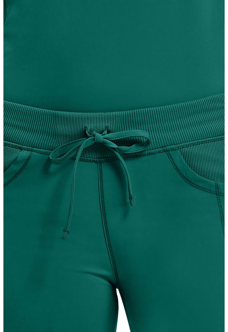 Cherokee Infinity Straight Leg Drawstring Women Scrub Pants 360 Stretch with 4 Pockets 1123A, S, Hunter Green - Image 4