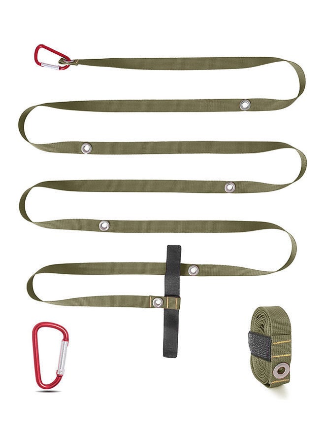 NIBEMINENT Outdoor Camping Tent Nylon Wind Rope with Carabiner  - Image 1