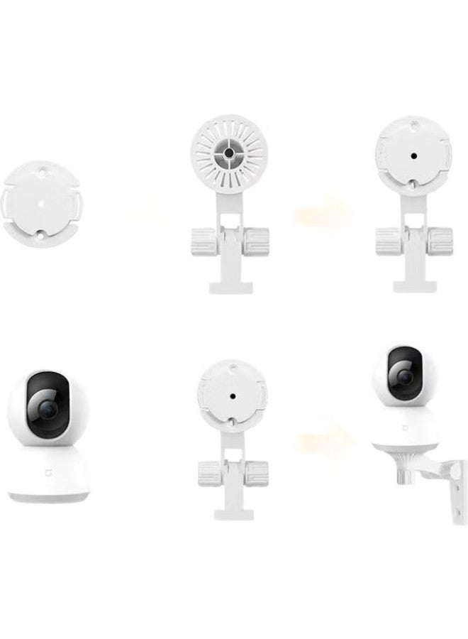 Trendsetter Compatible With Xiaomi Camera, No Drilling Required Bracket, 720P/2K Version, For 3Pro/C300/C500/C700, Small White Cloud Platform, Surveillance Camera Wall-Mounted Fixed Hanging Bracket - Image 3