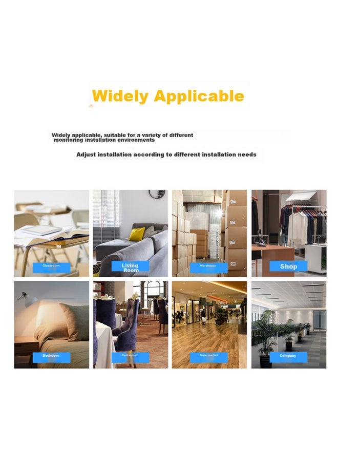 Trendsetter Compatible With Xiaomi Camera, No Drilling Required Bracket, 720p/2k Version, For 3pro/c300/c500/c700, Small White Cloud Platform, Surveillance Camera Wall-mounted Fixed Hanging Bracket - Image 5
