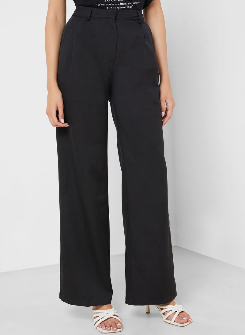 Ginger Wide Leg Dad Trousers - Image 2