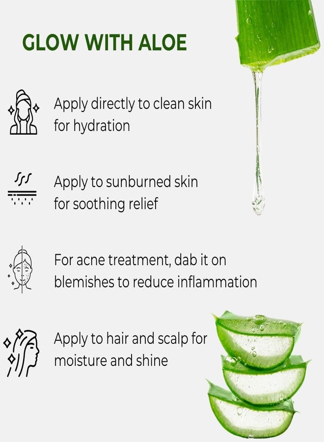 Eblooming Aloe Vera Gel - 500g | Enriched with Pure Aloe Vera, Liquorice, and Cucumber for Radiant Skin and Healthy Hair | Suitable for All Skin Types - Image 4