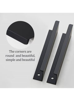 Y&D Modern Aluminum Alloy Cabinet Handles - 80mm Length, 64mm Screw Spacing, Stylish Hidden for Furniture, Bedroom, Door, Drawer, 10PCS  - Image 3