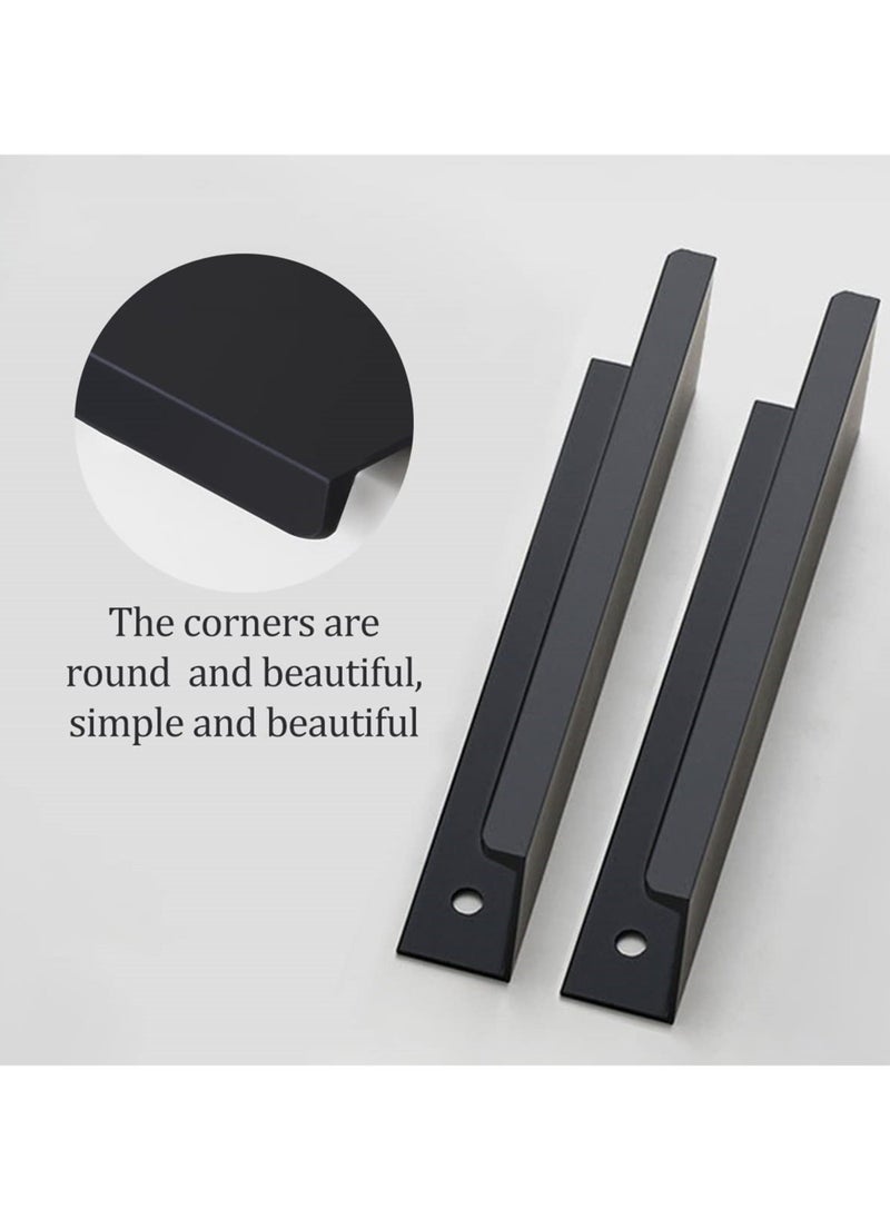 Y&D Modern Aluminum Alloy Cabinet Handles - 80mm Length, 64mm Screw Spacing, Stylish Hidden for Furniture, Bedroom, Door, Drawer, 10PCS  - Image 3