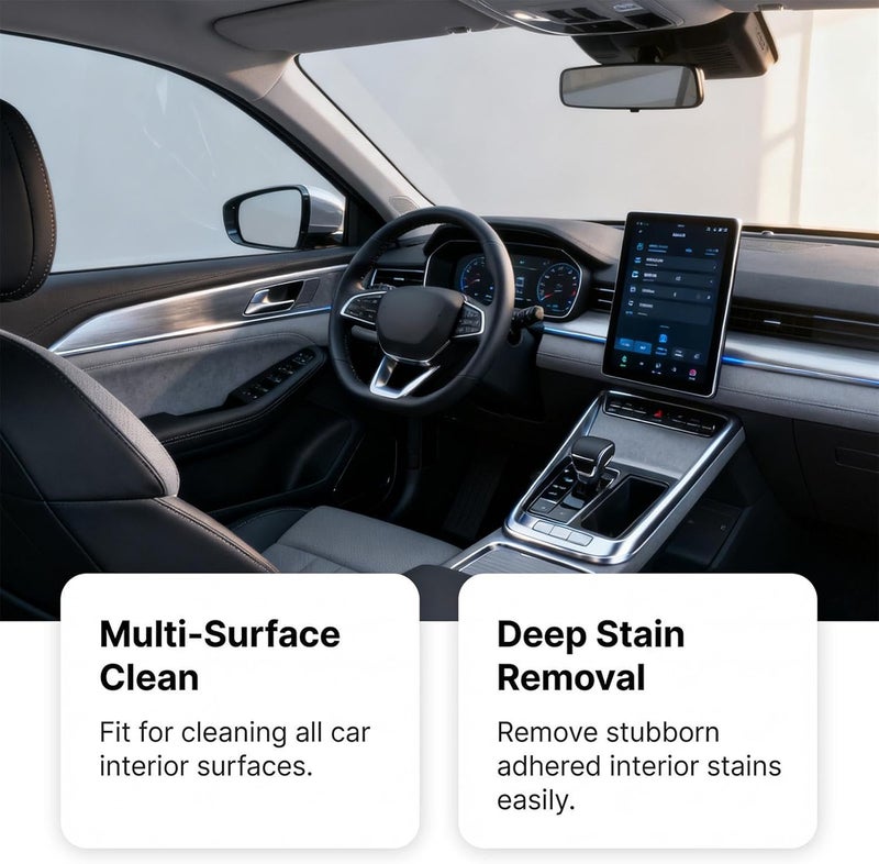 Vehicle Interior Cleaner | 120ml Upholstery Conditioner | Car Detailing Interior Cleaner - for Home Dashboard Leather Seat Glass Steering Wheel Center Console - Image 4