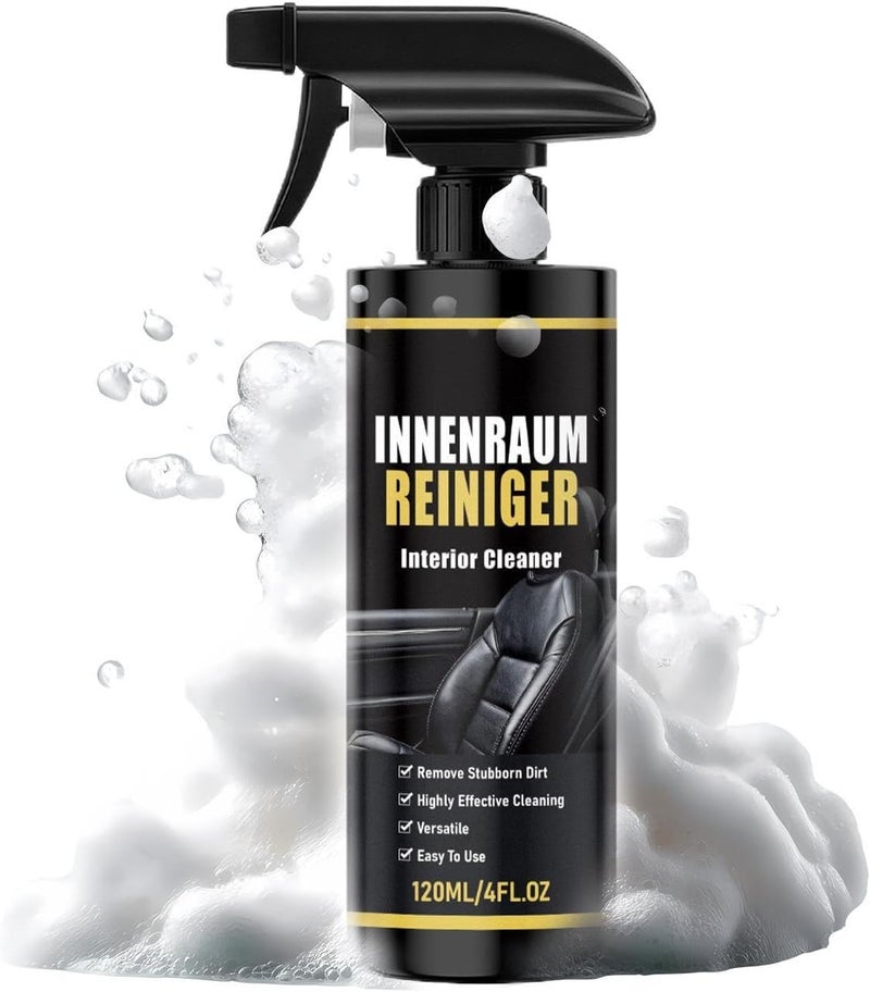 Vehicle Interior Cleaner | 120ml Upholstery Conditioner | Car Detailing Interior Cleaner - for Home Dashboard Leather Seat Glass Steering Wheel Center Console - Image 1