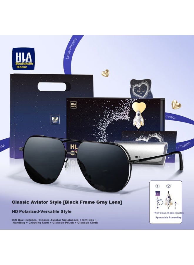 HLA (Hla) Birthday Gift Polarized Sunglasses Men'S Gift Box For Boyfriend, Husband, Dad Practical Eyewear - Image 1