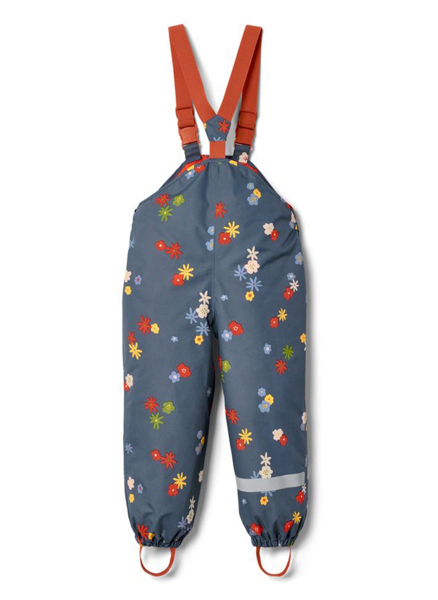 Tchibo Kids Girl All Over Printed Sleeveless Rain Suit, Blue Combo  - Image 4