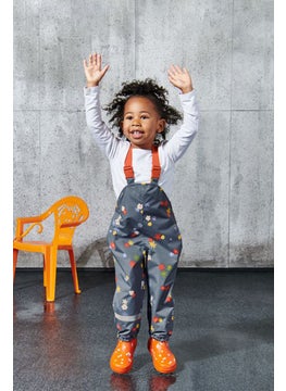 Tchibo Kids Girl All Over Printed Sleeveless Rain Suit, Blue Combo  - Image 1