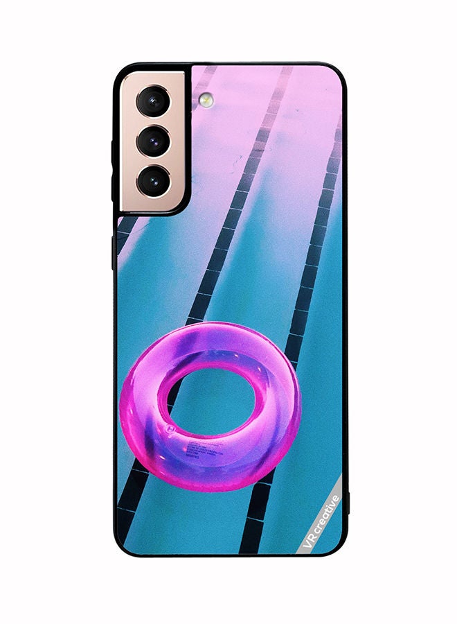 VR CREATIVE Protective Case Cover For Samsung Galaxy S21 Plus 5G Pink Tube Design Multicolour - Image 1