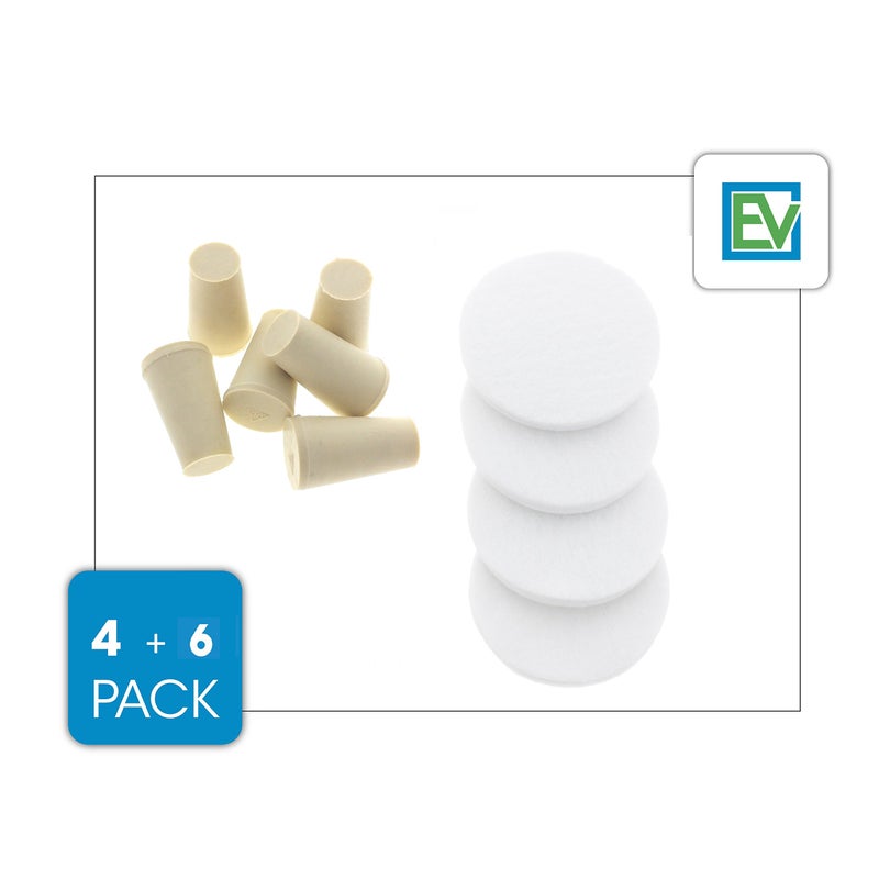 Essential Values Replacement Stoppers (6 Pack) & Filters (4 Pack) Combo Pack For Toddy Cold Brew Systems, by Essential Values - Image 4