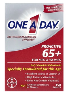 ONE A DAY Proactive 65+ Multivitamin/Multimineral Supplement For Men & Women 150 Tablets 