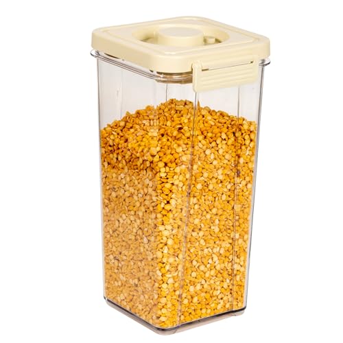 Hexwell Vacuum Sealed Clear Kitchen Storage Container with Airtight Lids for Grains, Cereals, and Dry Goods - Vacuum Containers For Food (2800ml) - Image 1