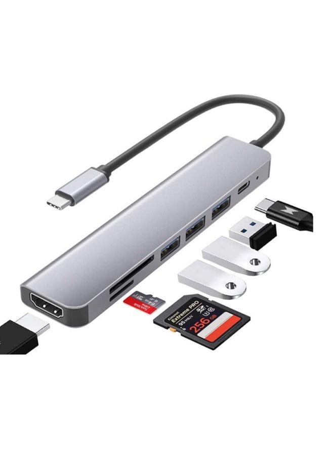 Direct Supply 7-in -1 Expansion Dock Type-c Converter Suitable For Macbook Huawei Notebook Expansion-Number Of Interfaces:One To Seven  - Image 1