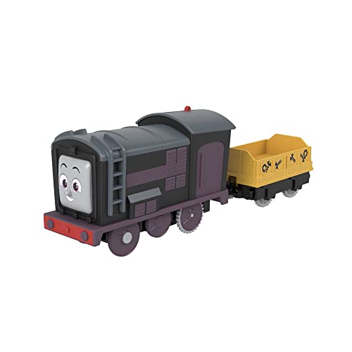 THOMAS & FRIENDS قطار توماس وأصدقائه الكهربائي ديسيل مع شحنة للعب التخيلي للأطفال من عمر 3 سنوات فما فوق - Image 1
